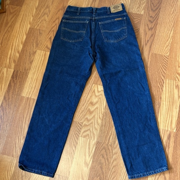 Dickies Men's Denim Blue Jeans 33 X 32 Five Pocket Straight Leg 100% Cotton - Picture 3 of 8